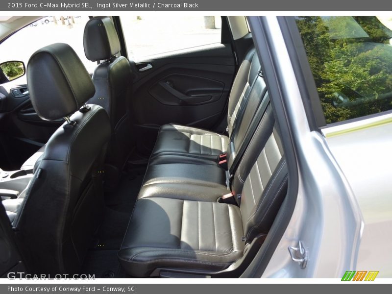 Ingot Silver Metallic / Charcoal Black 2015 Ford C-Max Hybrid SEL