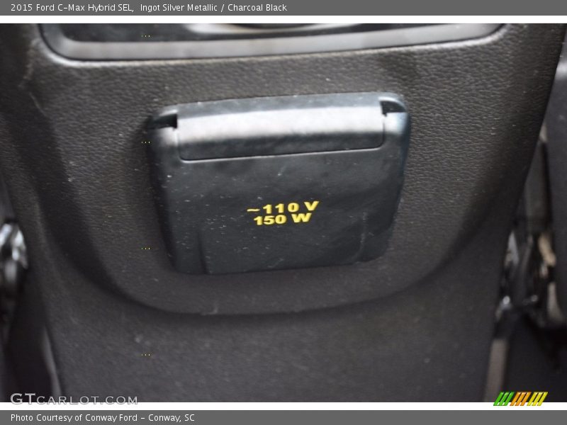 Ingot Silver Metallic / Charcoal Black 2015 Ford C-Max Hybrid SEL