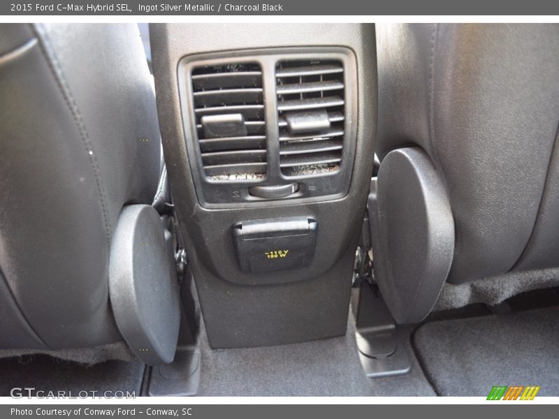Ingot Silver Metallic / Charcoal Black 2015 Ford C-Max Hybrid SEL
