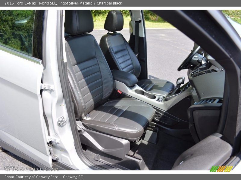 Ingot Silver Metallic / Charcoal Black 2015 Ford C-Max Hybrid SEL
