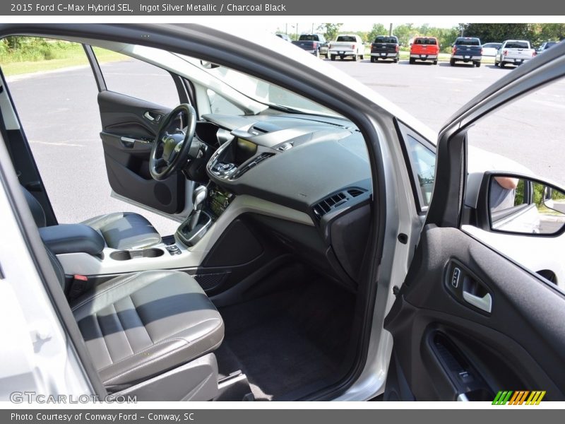 Ingot Silver Metallic / Charcoal Black 2015 Ford C-Max Hybrid SEL