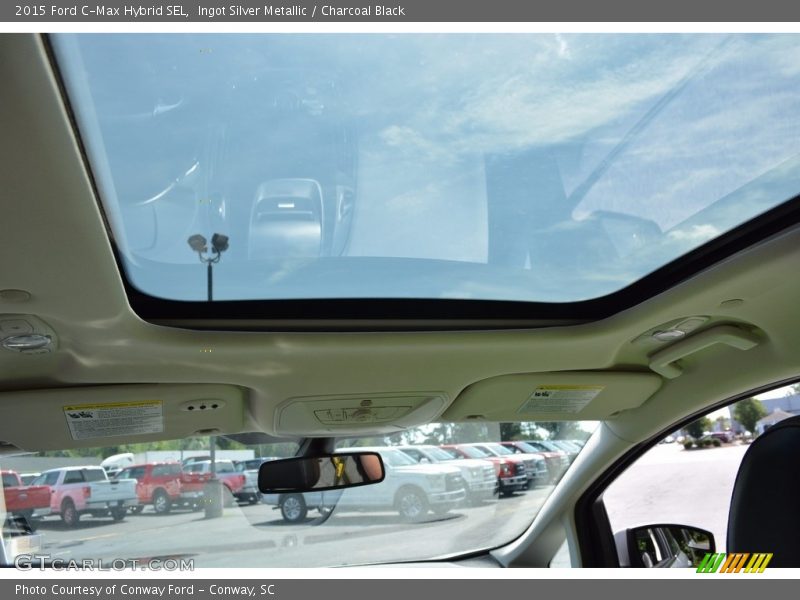 Ingot Silver Metallic / Charcoal Black 2015 Ford C-Max Hybrid SEL