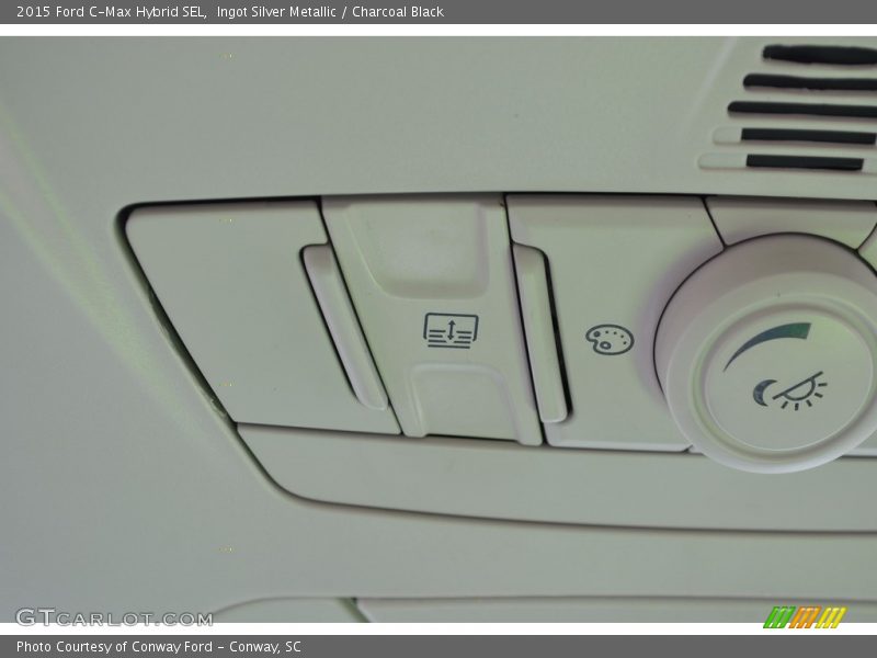 Ingot Silver Metallic / Charcoal Black 2015 Ford C-Max Hybrid SEL