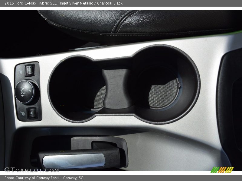 Ingot Silver Metallic / Charcoal Black 2015 Ford C-Max Hybrid SEL