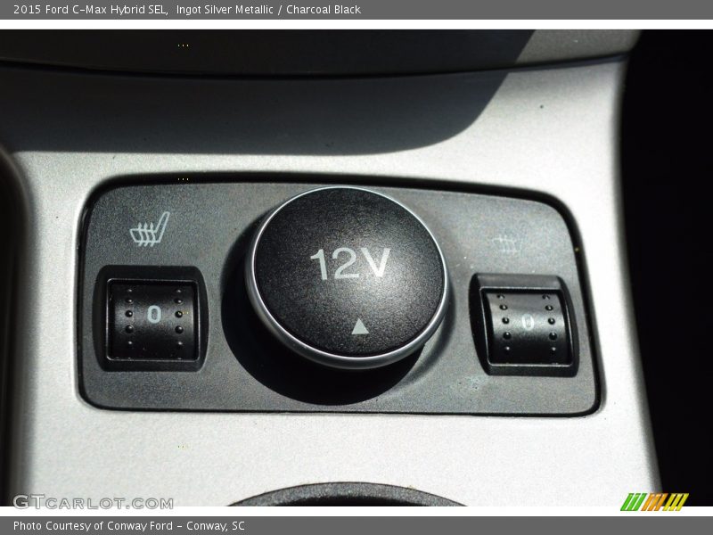 Ingot Silver Metallic / Charcoal Black 2015 Ford C-Max Hybrid SEL