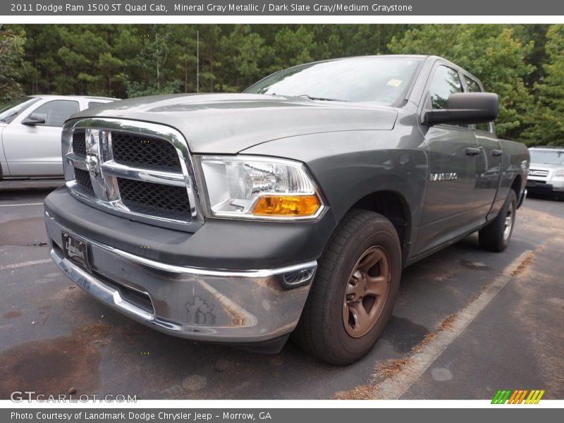 Mineral Gray Metallic / Dark Slate Gray/Medium Graystone 2011 Dodge Ram 1500 ST Quad Cab