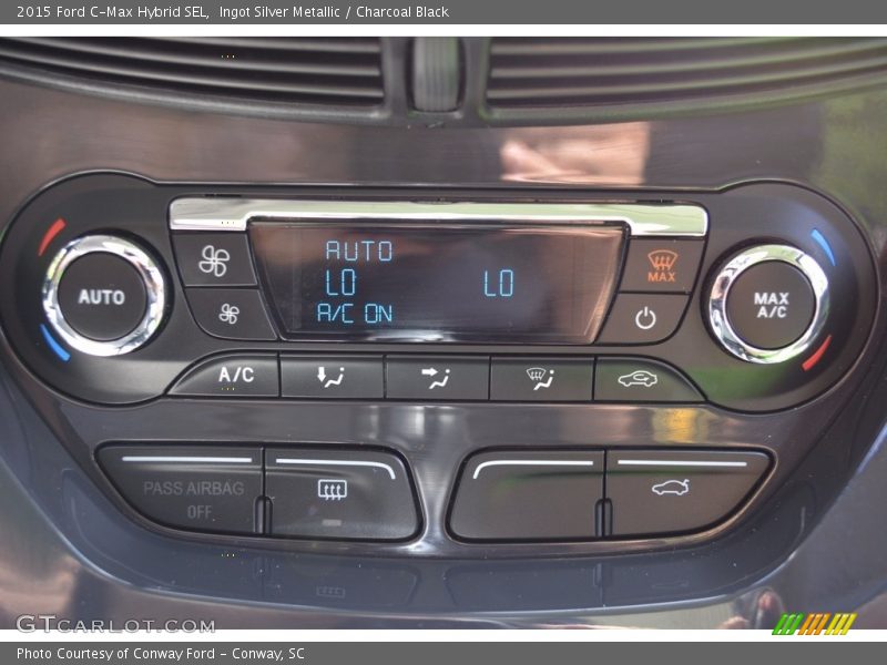 Ingot Silver Metallic / Charcoal Black 2015 Ford C-Max Hybrid SEL