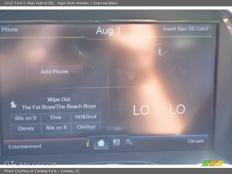 Ingot Silver Metallic / Charcoal Black 2015 Ford C-Max Hybrid SEL