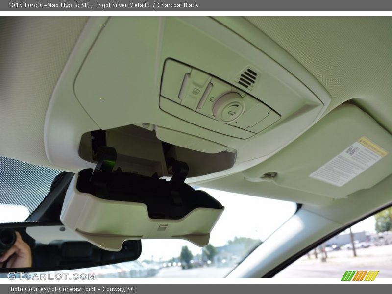 Ingot Silver Metallic / Charcoal Black 2015 Ford C-Max Hybrid SEL
