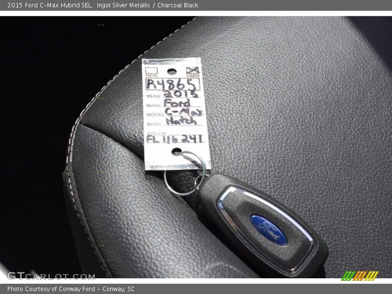 Ingot Silver Metallic / Charcoal Black 2015 Ford C-Max Hybrid SEL