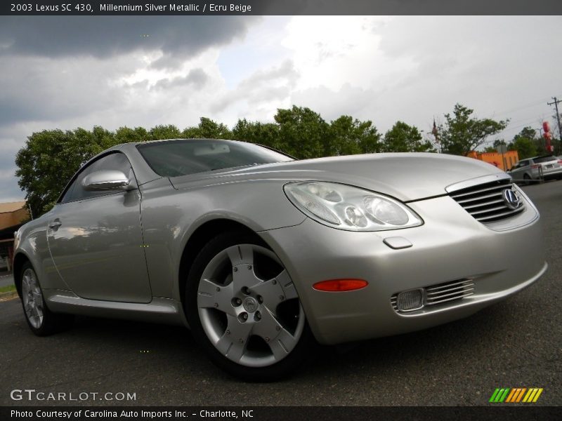 Millennium Silver Metallic / Ecru Beige 2003 Lexus SC 430