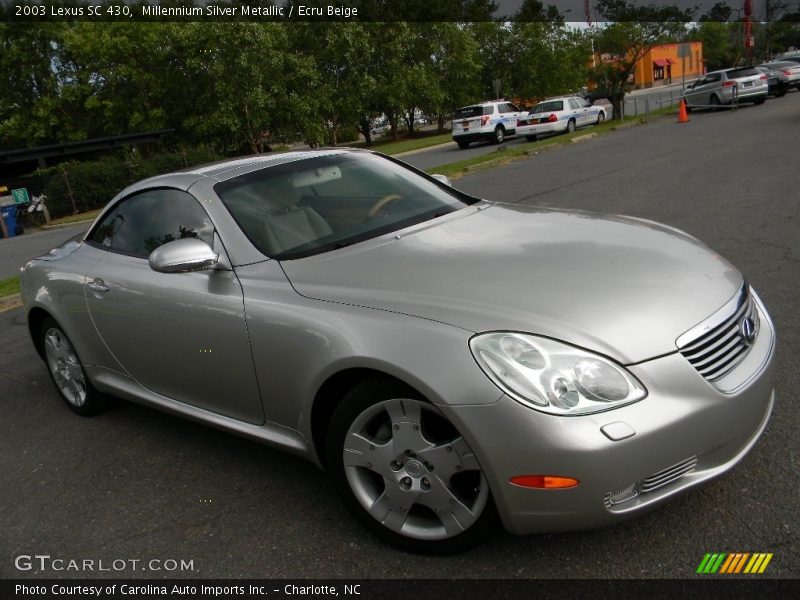 Millennium Silver Metallic / Ecru Beige 2003 Lexus SC 430