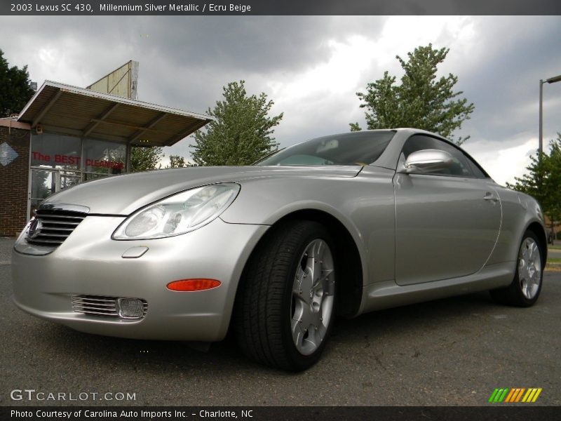 Millennium Silver Metallic / Ecru Beige 2003 Lexus SC 430