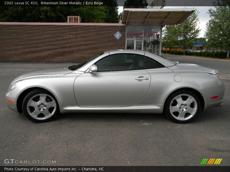 Millennium Silver Metallic / Ecru Beige 2003 Lexus SC 430
