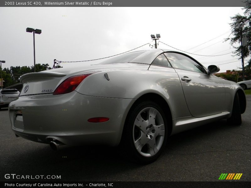 Millennium Silver Metallic / Ecru Beige 2003 Lexus SC 430