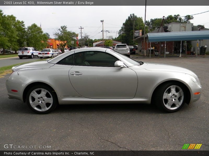 Millennium Silver Metallic / Ecru Beige 2003 Lexus SC 430