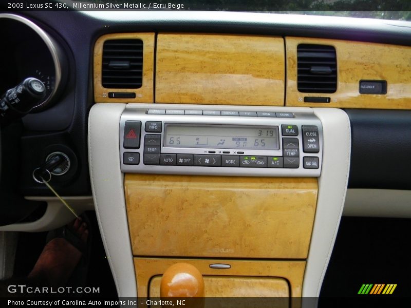 Millennium Silver Metallic / Ecru Beige 2003 Lexus SC 430