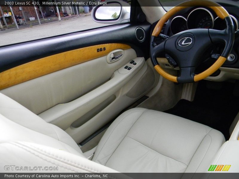 Millennium Silver Metallic / Ecru Beige 2003 Lexus SC 430