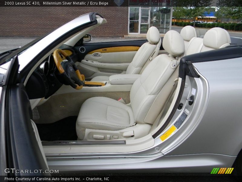 Millennium Silver Metallic / Ecru Beige 2003 Lexus SC 430
