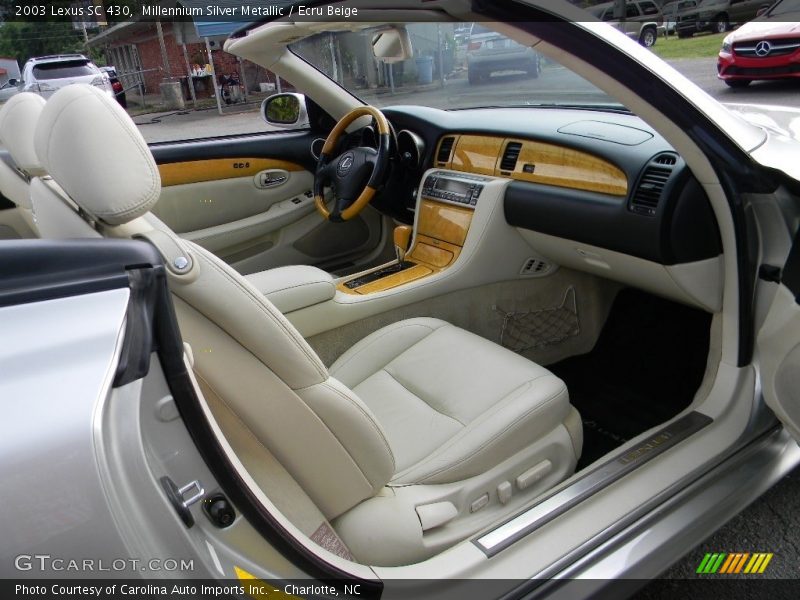 Millennium Silver Metallic / Ecru Beige 2003 Lexus SC 430