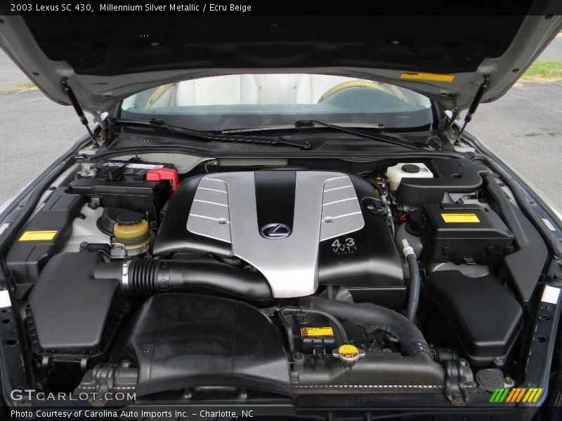 Millennium Silver Metallic / Ecru Beige 2003 Lexus SC 430