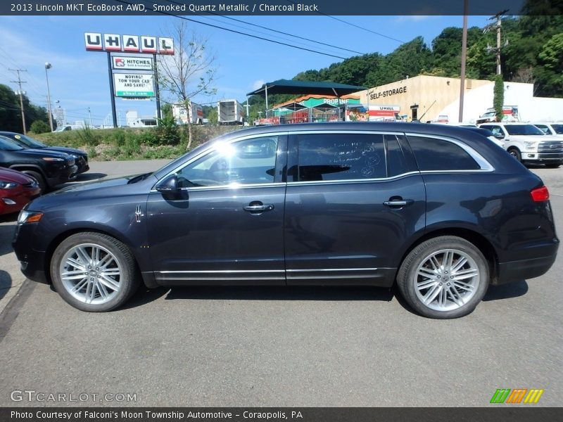 Smoked Quartz Metallic / Charcoal Black 2013 Lincoln MKT EcoBoost AWD