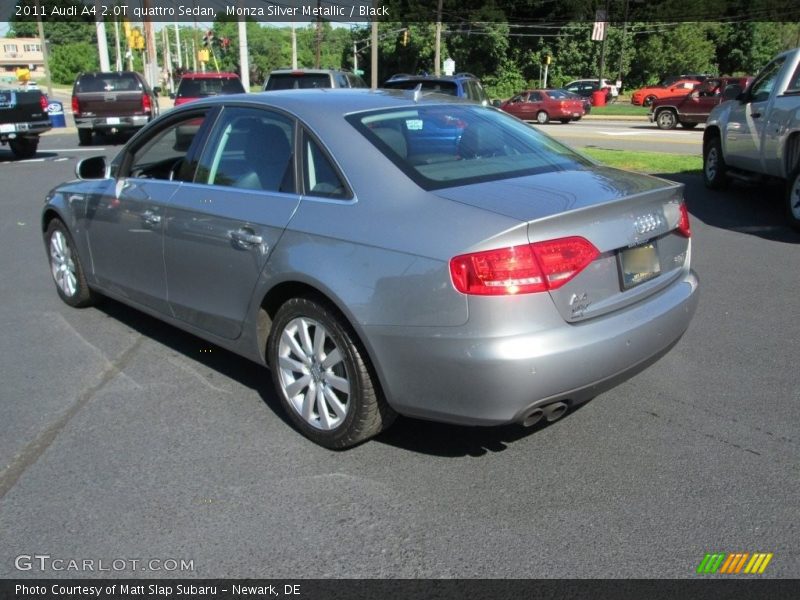 Monza Silver Metallic / Black 2011 Audi A4 2.0T quattro Sedan