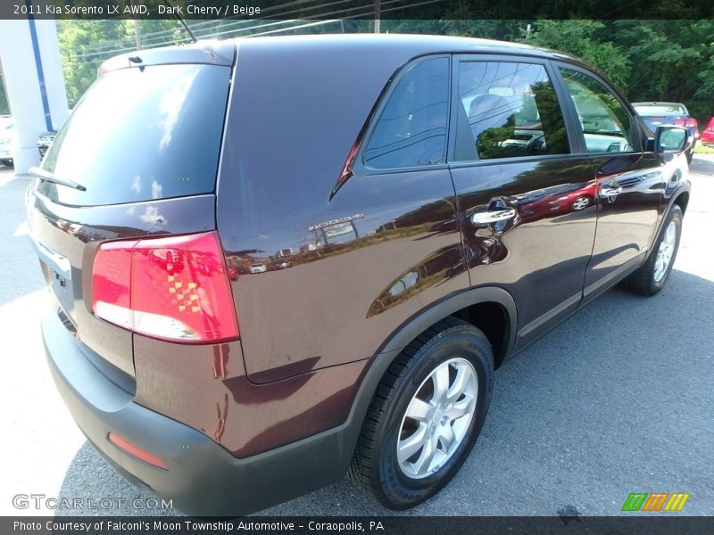 Dark Cherry / Beige 2011 Kia Sorento LX AWD