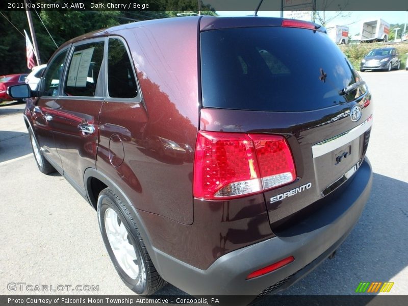 Dark Cherry / Beige 2011 Kia Sorento LX AWD