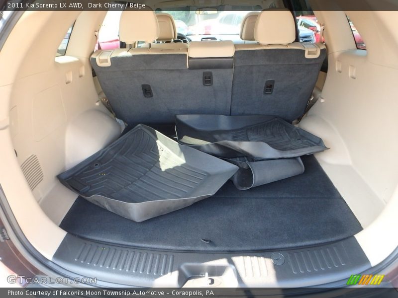 Dark Cherry / Beige 2011 Kia Sorento LX AWD