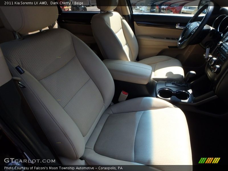 Dark Cherry / Beige 2011 Kia Sorento LX AWD