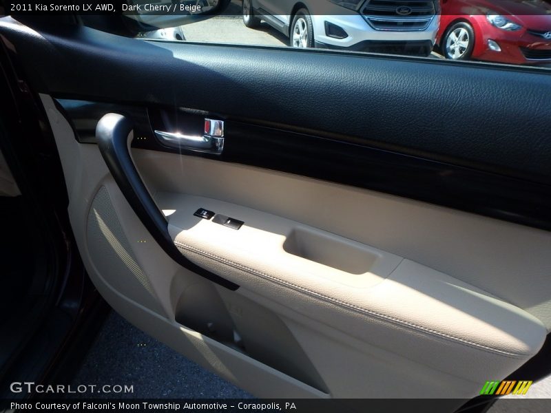 Dark Cherry / Beige 2011 Kia Sorento LX AWD