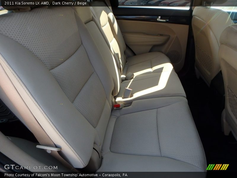 Dark Cherry / Beige 2011 Kia Sorento LX AWD