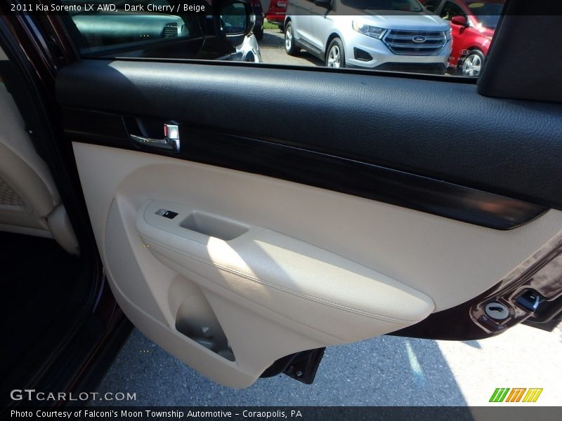 Dark Cherry / Beige 2011 Kia Sorento LX AWD