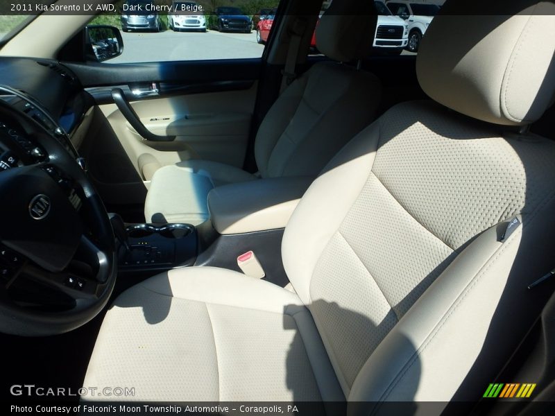 Dark Cherry / Beige 2011 Kia Sorento LX AWD