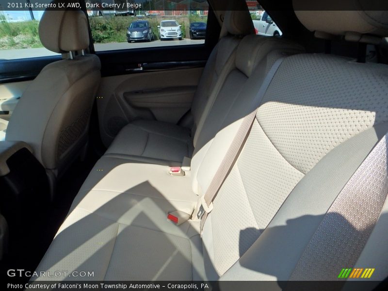 Dark Cherry / Beige 2011 Kia Sorento LX AWD