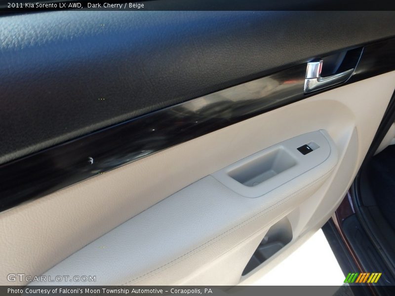 Dark Cherry / Beige 2011 Kia Sorento LX AWD