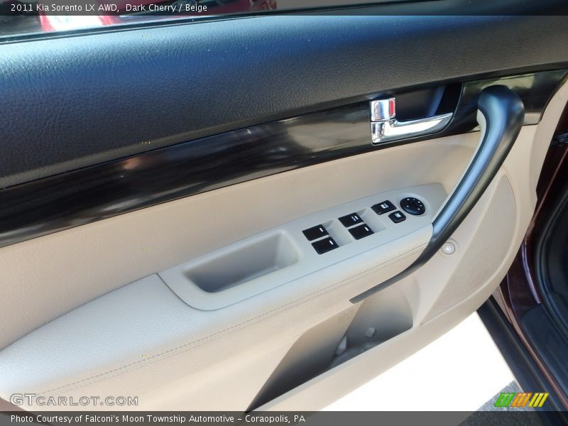 Dark Cherry / Beige 2011 Kia Sorento LX AWD