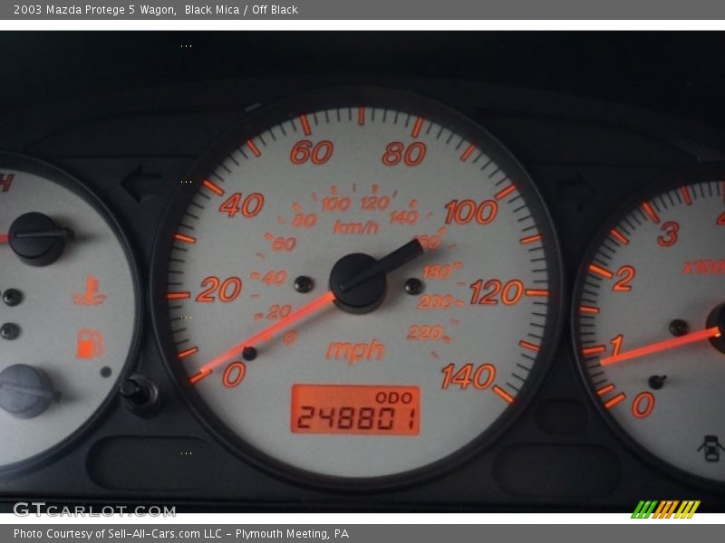Black Mica / Off Black 2003 Mazda Protege 5 Wagon