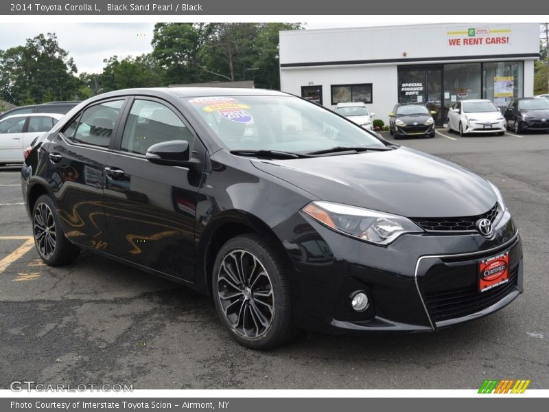 Black Sand Pearl / Black 2014 Toyota Corolla L