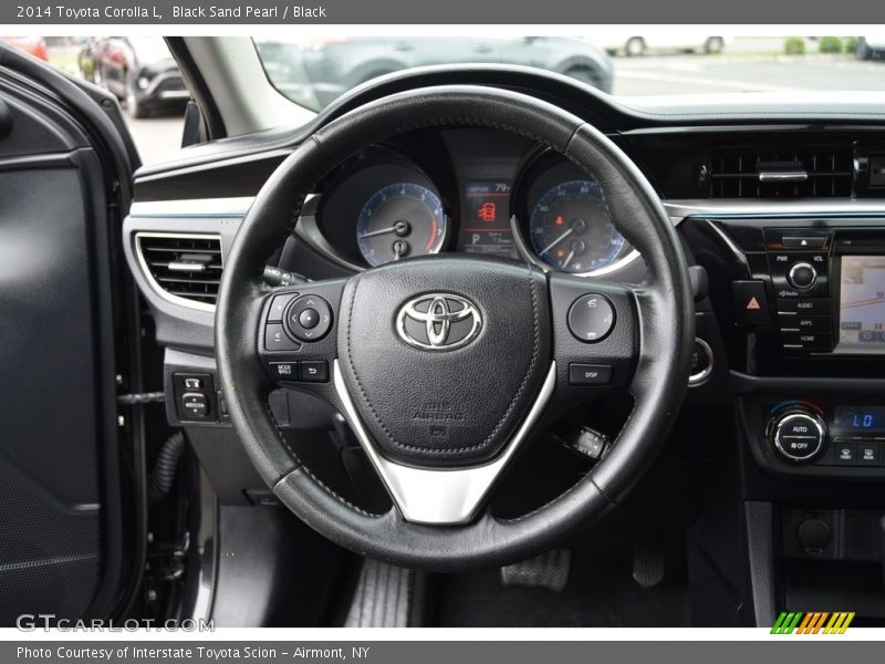 Black Sand Pearl / Black 2014 Toyota Corolla L