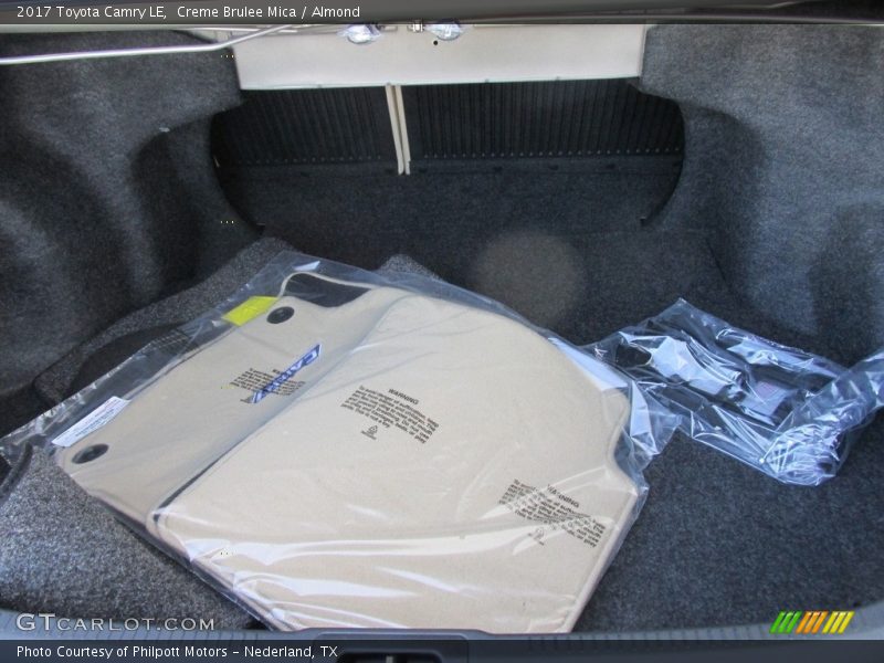  2017 Camry LE Trunk