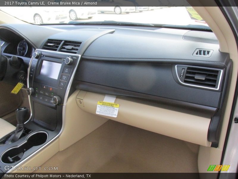Dashboard of 2017 Camry LE