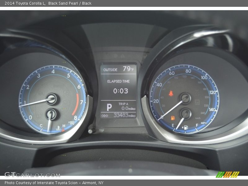 Black Sand Pearl / Black 2014 Toyota Corolla L