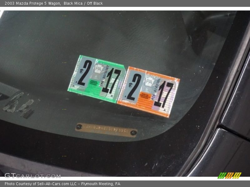 Black Mica / Off Black 2003 Mazda Protege 5 Wagon
