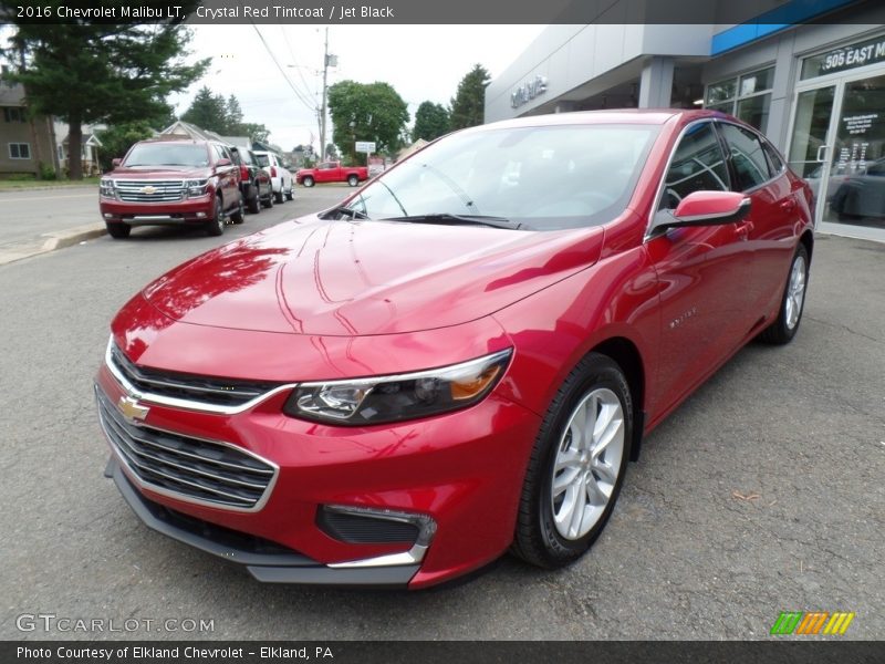 Crystal Red Tintcoat / Jet Black 2016 Chevrolet Malibu LT