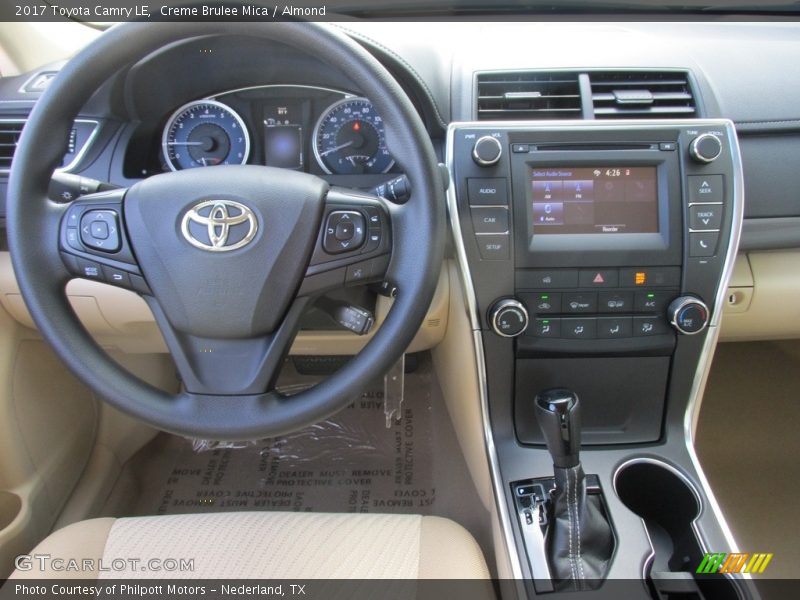 Dashboard of 2017 Camry LE