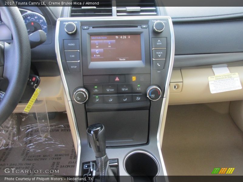 Controls of 2017 Camry LE