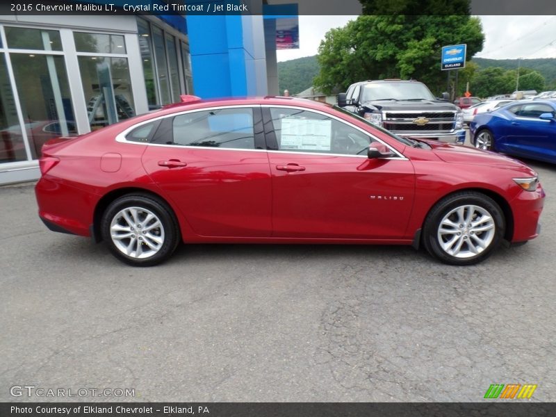 Crystal Red Tintcoat / Jet Black 2016 Chevrolet Malibu LT