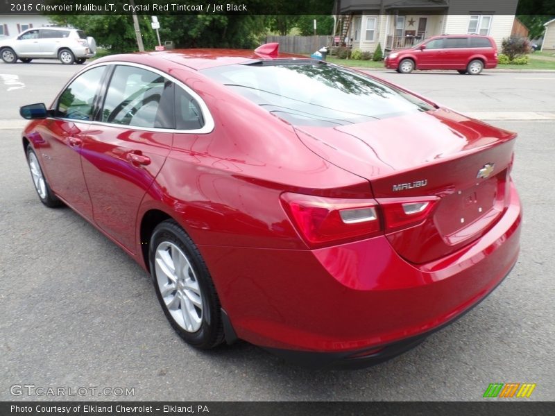 Crystal Red Tintcoat / Jet Black 2016 Chevrolet Malibu LT